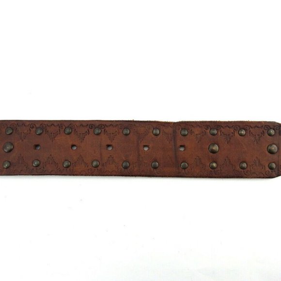 AUTH DOLCE & GABBANA belt Square Buckle Leather Gold Plated main image 3